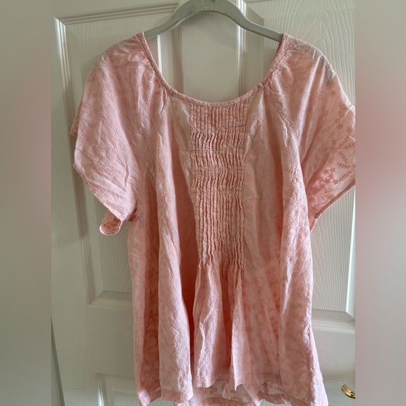 Pink Topshop Flutter Blouse - Picture 1 of 2